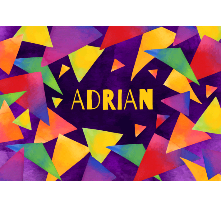 έγχρωμες τοιχογραφίες έγχρωμων γεωμετρικών σχημάτων - TenStickers