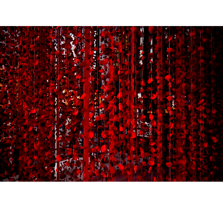 λουλούδια που κρεμούν τοιχογραφία τοίχου - TenStickers