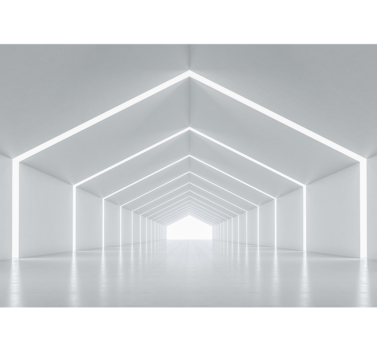 φωτεινές μελωδίες με καθρέφτες τοιχογραφία 3d - TenStickers