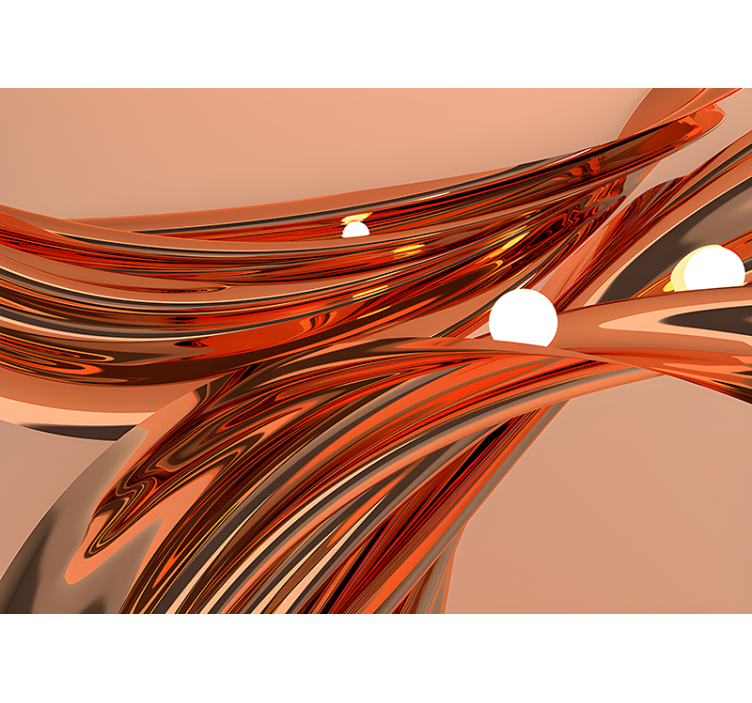 κομψό μοτίβο από τοιχογραφία τρισδιάστατου μπολ - TenStickers