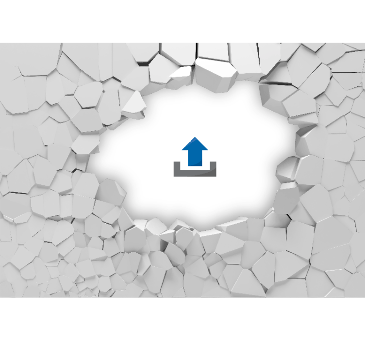 σπασμένα τοιχοποιία τρισδιάστατα τούβλα - TenStickers