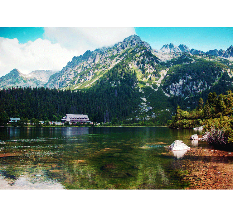 τοιχογραφία οροσειρά λίμνη της Πολωνίας tatry - TenStickers