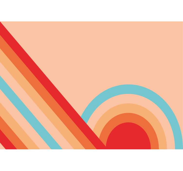 Φωτοταπετσαρία με υφή και σχέδιο Ρετρό Γεωμετρικά Σχέδια - TenStickers