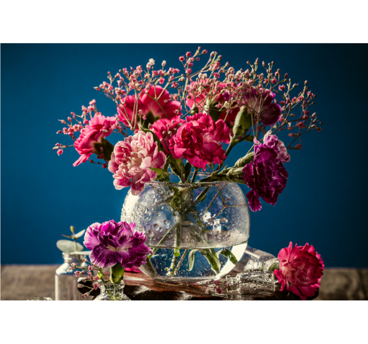 Φωτοταπετσαρία με λουλούδια Ζωντανή Σύνθεση Ανθών - TenStickers