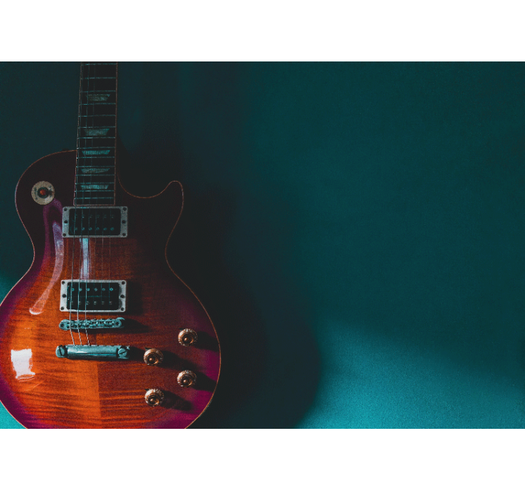 λαμπερή κιθάρα μουσική τοιχογραφία τοίχου - TenStickers