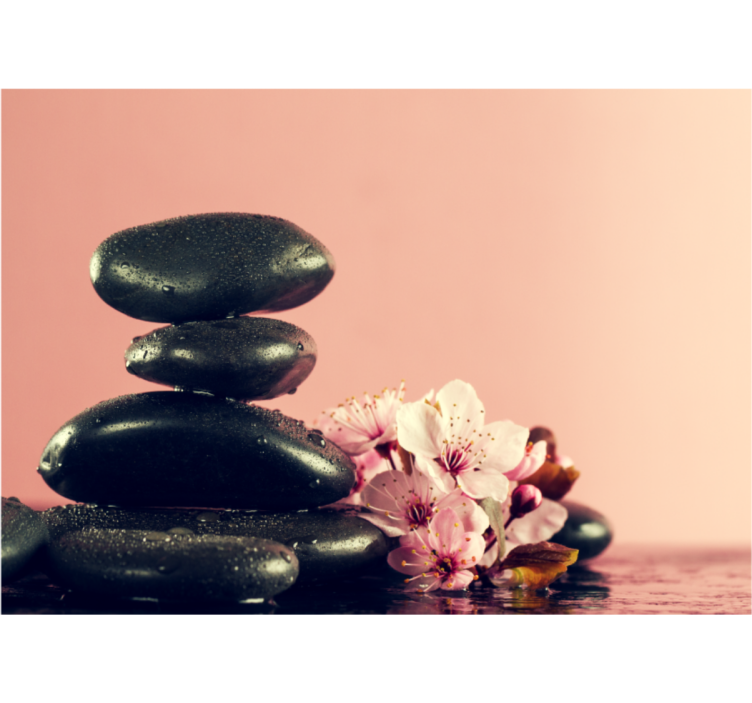 Zen ταπετσαρία φωτογραφίας Ήρεμες Πέτρες - TenStickers
