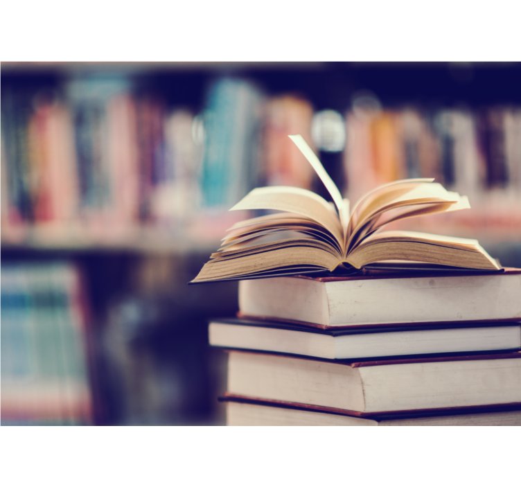 μεγάλη στοίβα vintage τοίχο τοιχογραφία - TenStickers