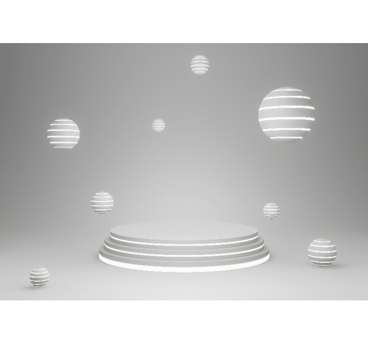 Αφηρημένο ταπετσαρία φωτογραφίας Γεωμετρικά Επίπλέον Σχήματα - TenStickers