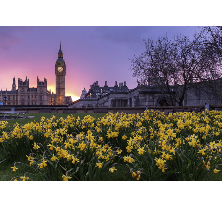 Μπιγκ Μπεν με τοιχογραφία του Λονδίνου - TenStickers