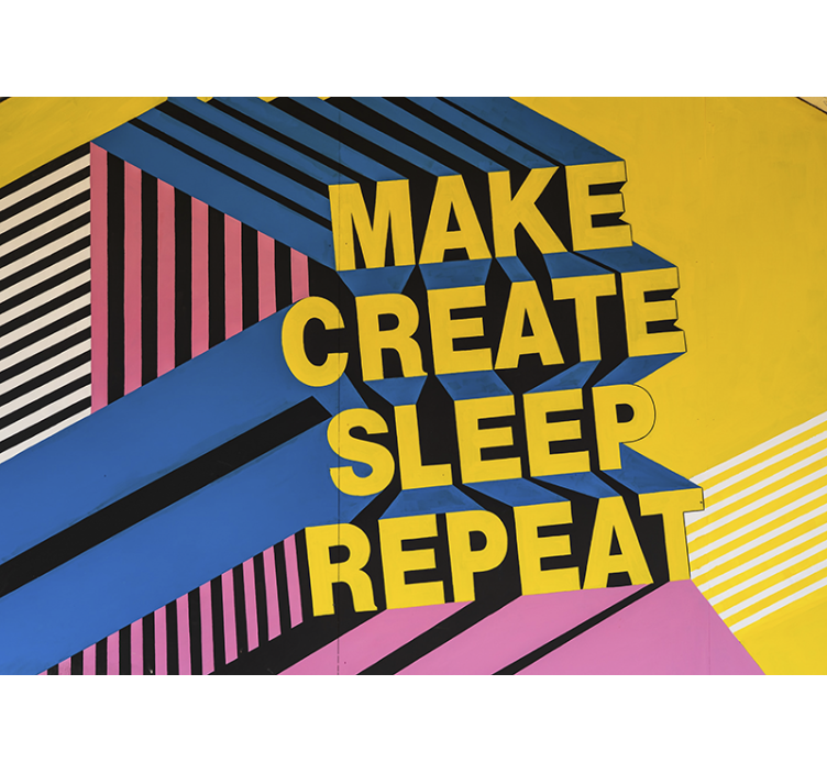 Φωτοταπετσαρία με φράσεις Δημιουργικά Μότο Ζωής - TenStickers