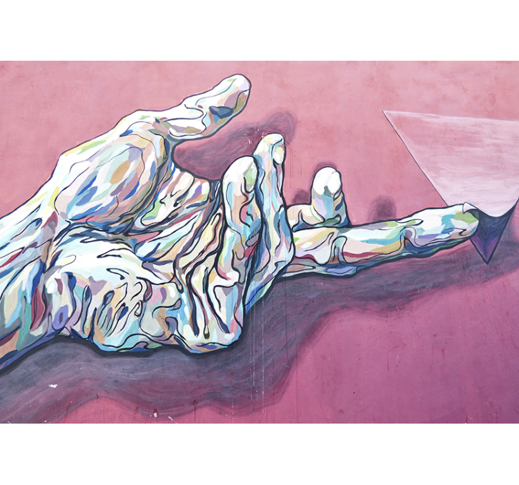 Ταπετσαρία τέχνης με φωτογραφία αφηρημένη χειρονομία - TenStickers