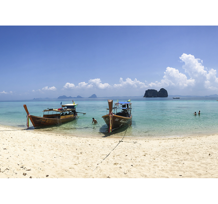 Ταπετσαρία φωτογραφίας τοπίου Σκηνή Τροπικής Παραλίας - TenStickers