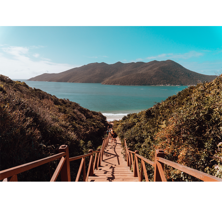 Ταπετσαρία φωτογραφίας τοπίου ήρεμος θαλάσσιος δρόμος - TenStickers