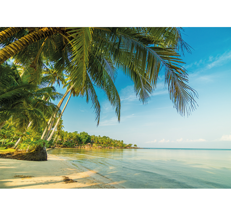 ειρηνικός παράδεισος στη θάλασσα τρισδιάστατη τοιχογραφία - TenStickers