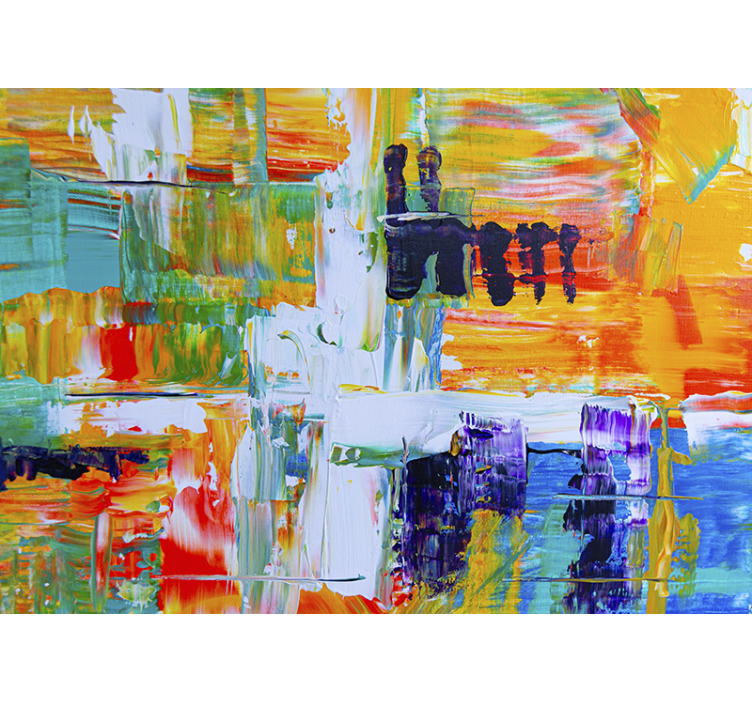 ποικιλία χρωμάτων σε τοιχογραφία τοίχου - TenStickers