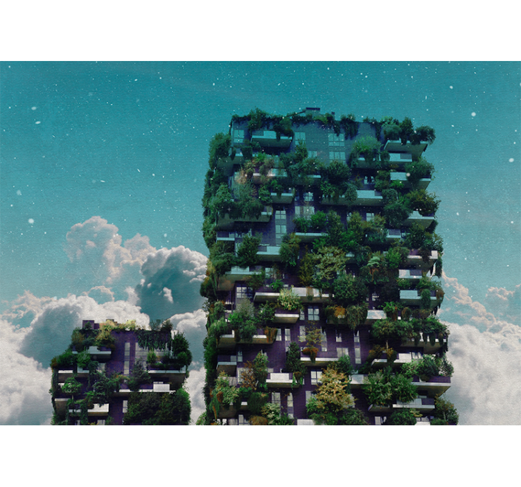 Φωτοταπετσαρία φύσης Κατακόρυφος Πράσινος Κήπος - TenStickers