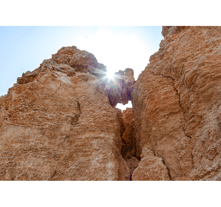 βράχοι ηλιοβασιλέματος και τοιχογραφίες μπάνιου με θέα στη θάλασσ - TenStickers