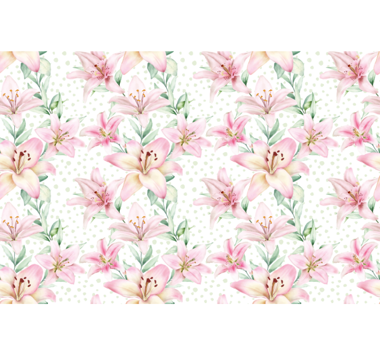 Φωτοταπετσαρία με παπαρούνες Λεπτό Λουλούδι Λίλι - TenStickers