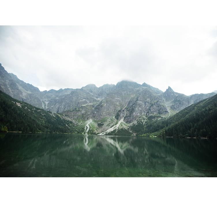 Ταπετσαρία φωτογραφίας τοπίου Μεγαλόπρεπη Αντανάκλαση Βουνών - TenStickers