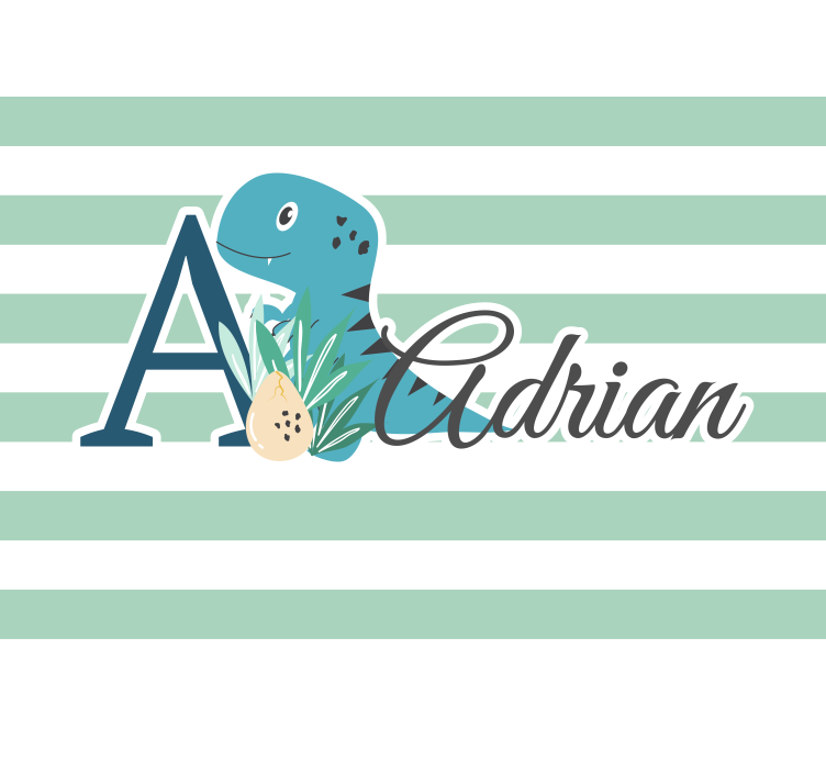 χαριτωμένα ζώα dino με τοιχογραφία φυτώριο - TenStickers