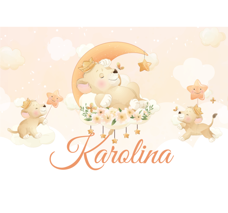 Ζωικά τοιχογραφίες Όνειρη Σκηνή Λιονταριού - TenStickers