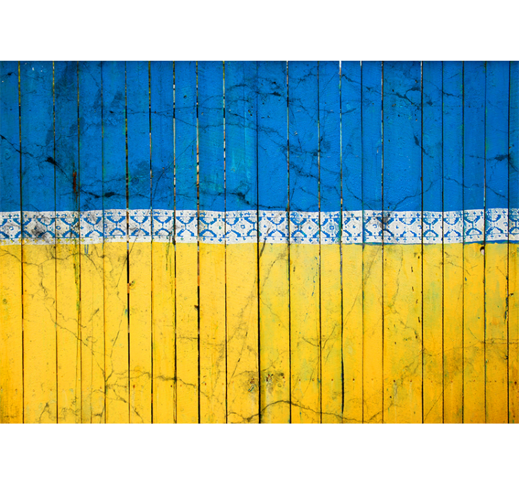 Φωτοταπετσαρία αστικού και αγροτικού τοπίου ξύλινο σχέδιο - TenStickers