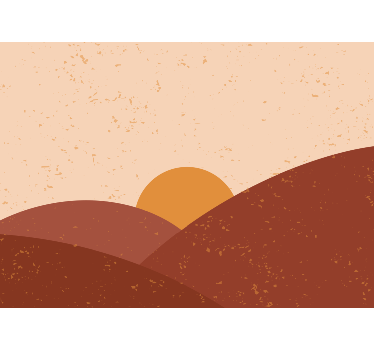 Ταπετσαρία φωτογραφίας τοπίου Λυκόφως πάνω από Κορυφές - TenStickers