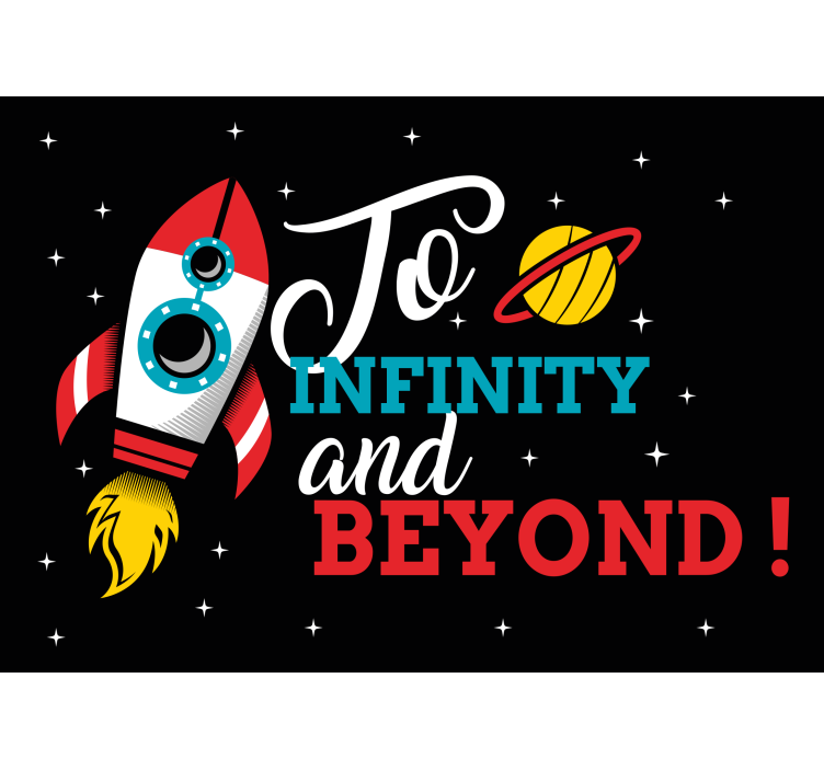 Φωτοταπετσαρία φαντασίας διαστημική περιπέτεια πυραύλων - TenStickers