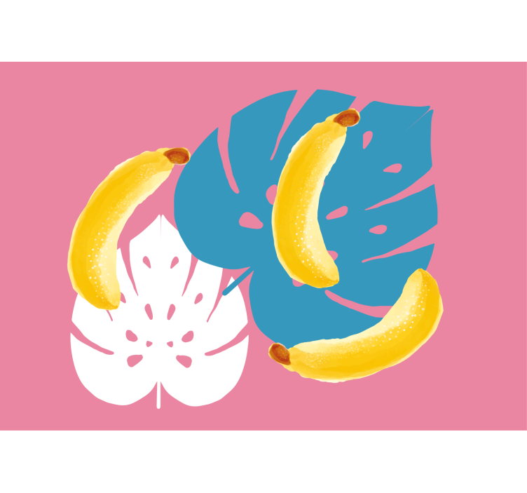 Φωτοταπετσαρία άλλα λουλούδια Μπανάνα και Φύλλα - TenStickers