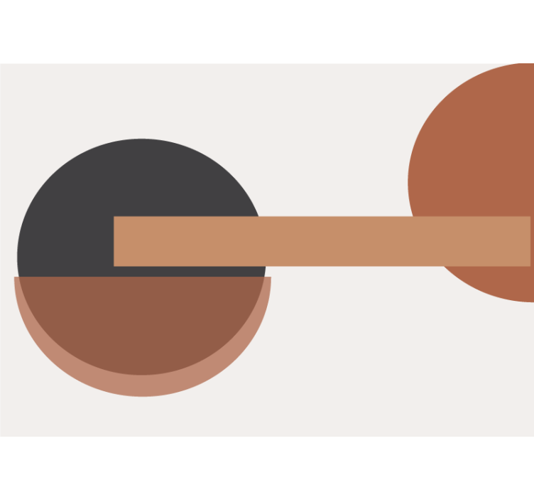 αντίθετες γεωμετρικές αφηρημένες τοιχογραφίες τοίχου - TenStickers