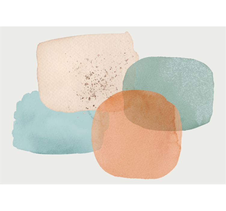 γήινα χρώματα μινιμαλιστική σχεδίαση τοιχογραφία διαδρόμου - TenStickers