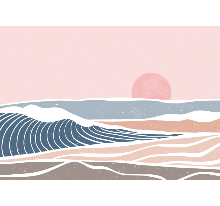 Φωτοταπετσαρία φύσης ήρεμη παραθαλάσσια σκηνή - TenStickers