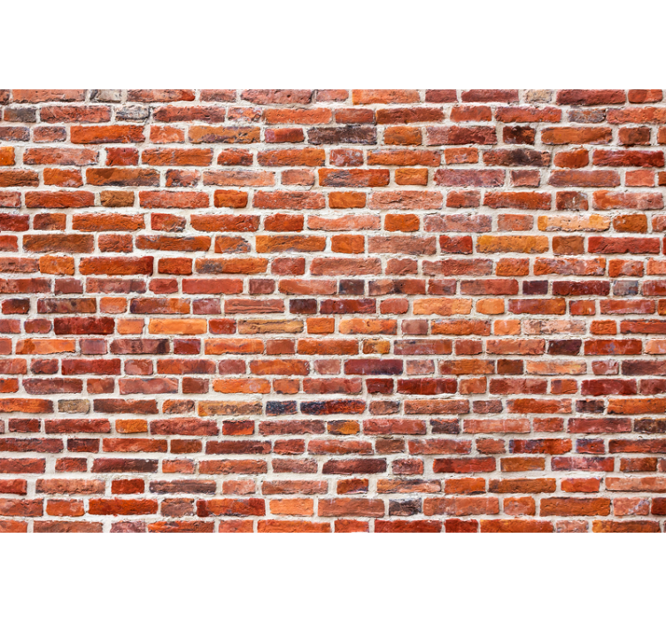 κλασικά τούβλα τοιχογραφία τοίχου "βιομηχανικού στυλ". - TenStickers