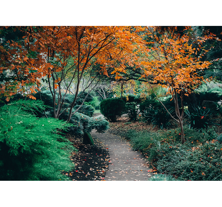 "cottagecore" βοτανικός διάδρομος τρισδιάστατη τοιχογραφία - TenStickers