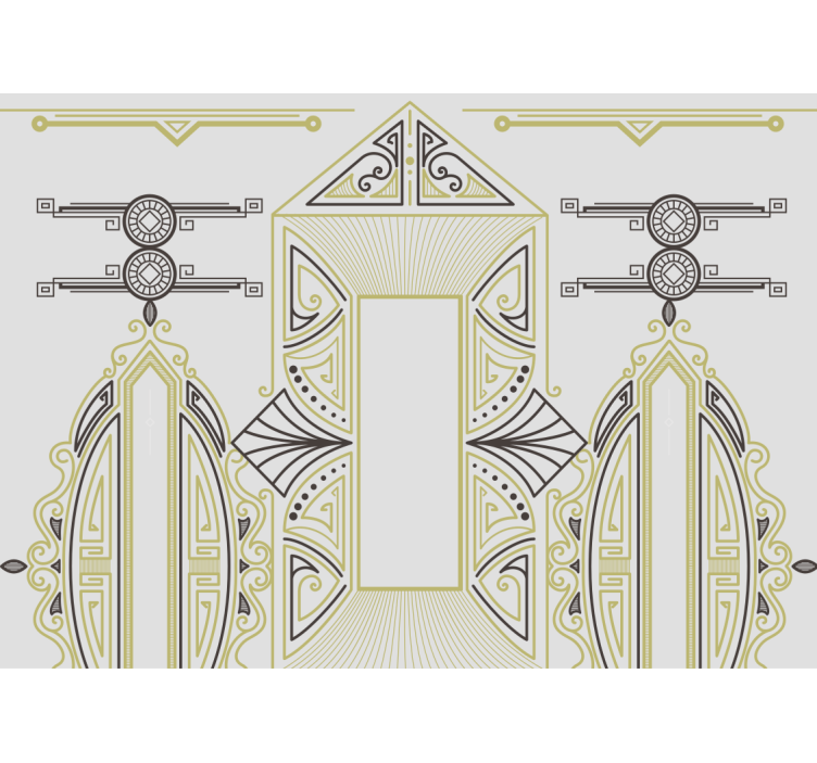 "art deco" διακοσμητικές αφηρημένες τοιχογραφίες - TenStickers