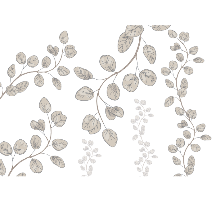 κύριο υπνοδωμάτιο Τοιχογραφία τοίχου λεπτά σχέδια φύλλων - TenStickers