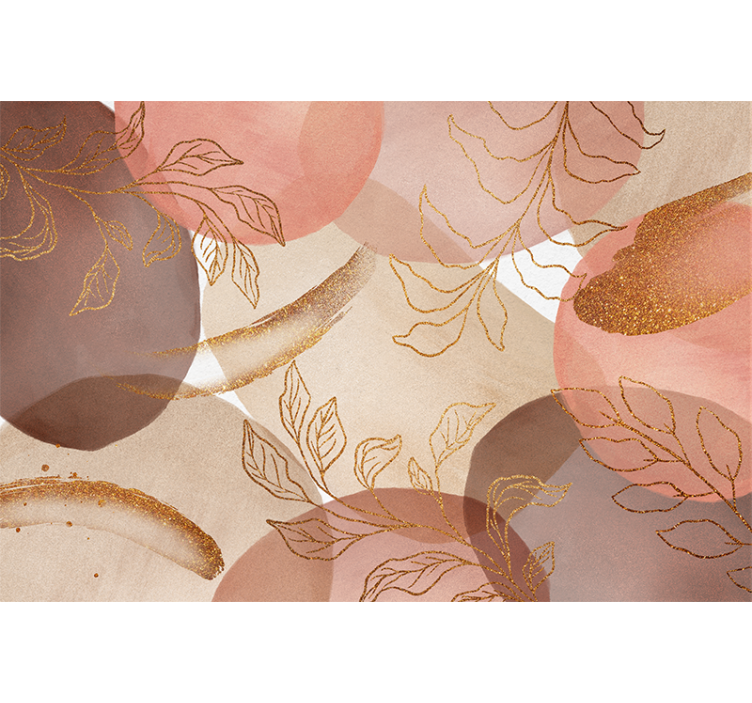 Τοιχογραφία τοίχου τουαλέτα διακοσμητικό λουλουδάτο μοτίβο - TenStickers