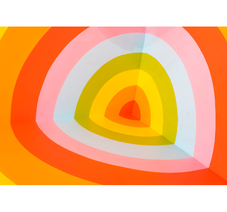 Αφηρημένο ταπετσαρία φωτογραφίας Πολύχρωμες Στρωτές Αψίδες - TenStickers