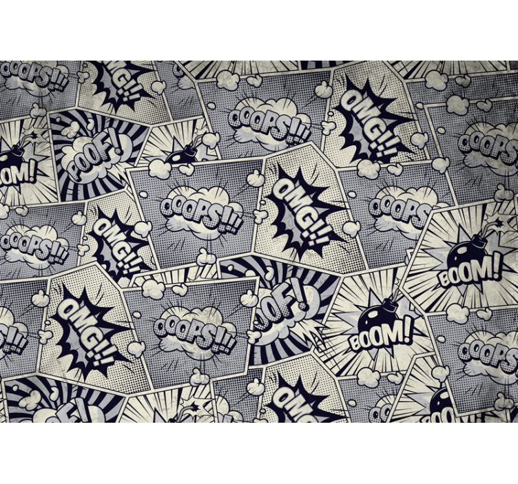 Vintage τοιχογραφία σε σχέδια κόμικ ποπ - TenStickers