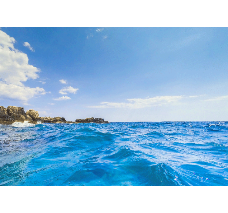 τοιχογραφίες με γαλάζιο ουρανό της Μεσογείου - TenStickers