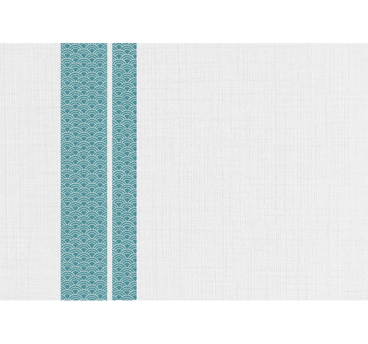 Φωτοταπετσαρία με υφή και σχέδιο κυματιστό μπλε μοτίβο - TenStickers