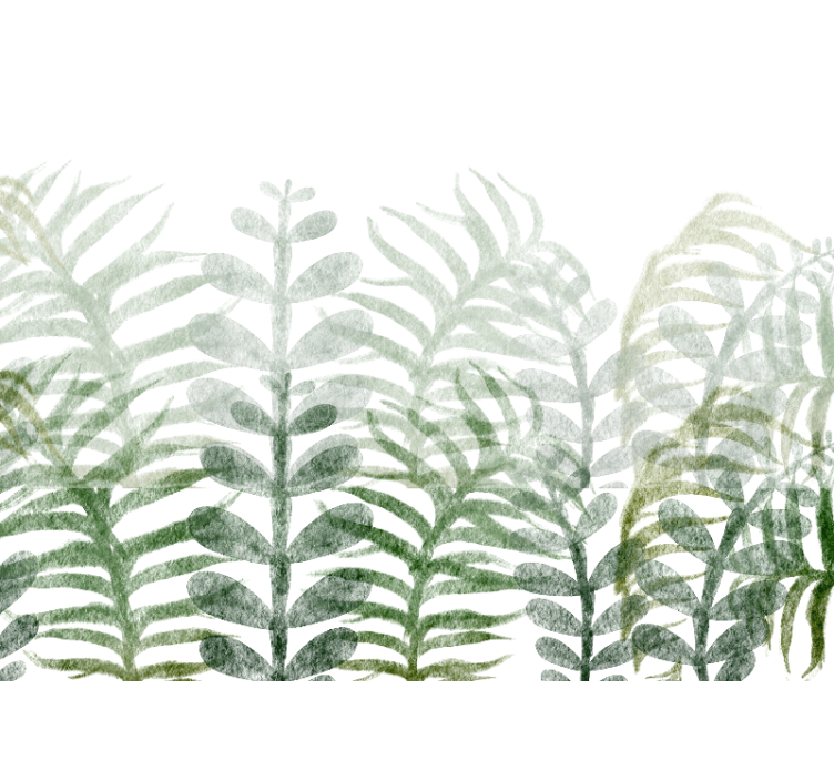 τροπικό φύλλο φοίνικα φύση τοίχο - TenStickers