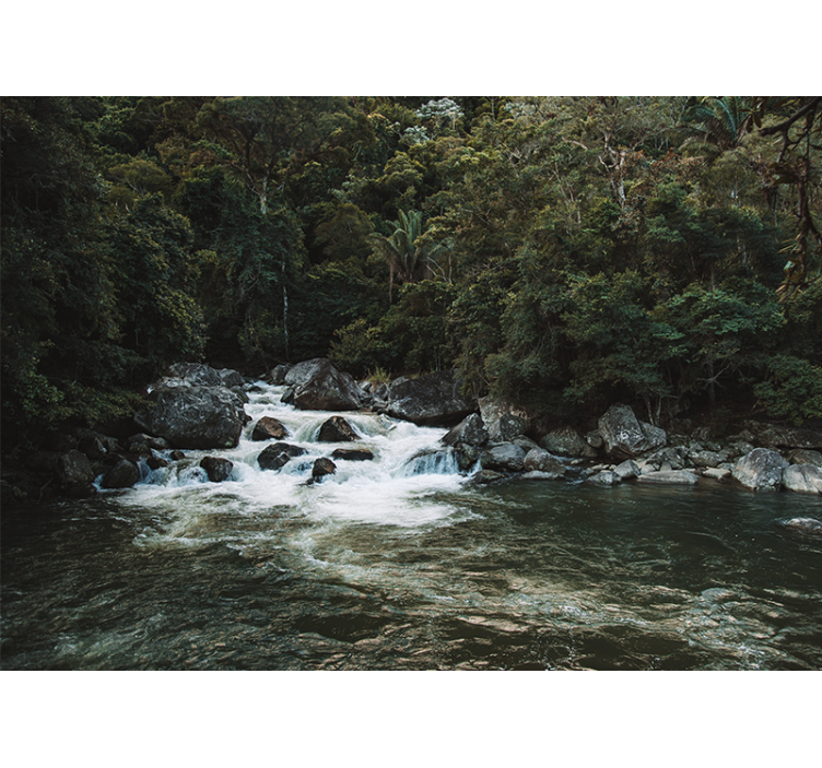 Φωτοταπετσαρία φύσης γαλήνια σκηνή ποταμού - TenStickers
