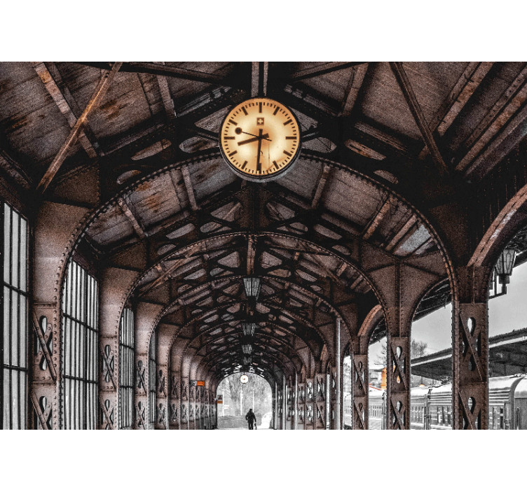 Φωτοταπετσαρία αστικού και αγροτικού τοπίου Πύλη Σταθμού - TenStickers