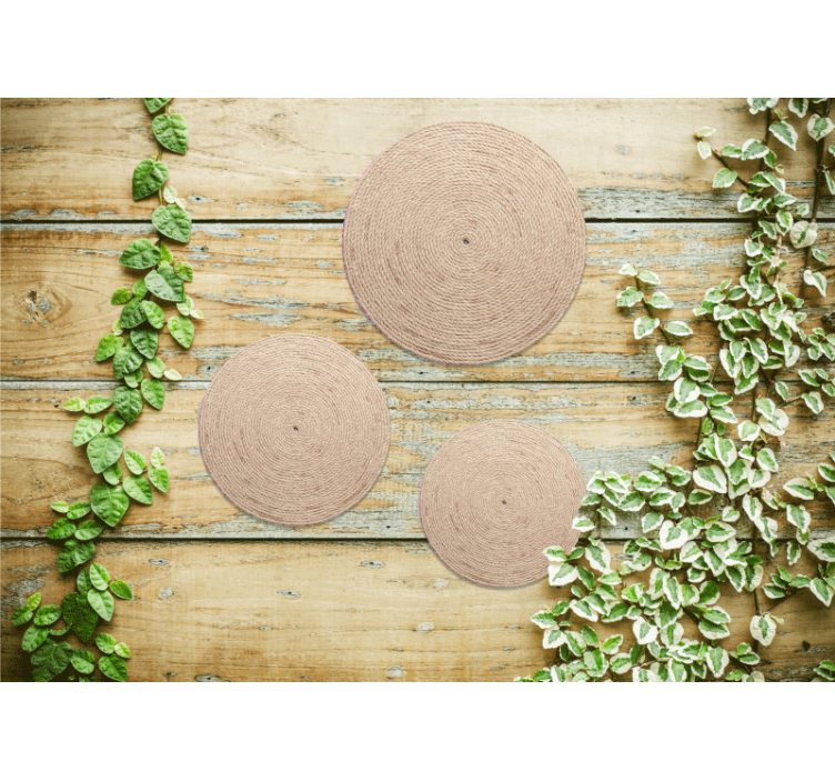 φυσική "boho" διακόσμηση αφηρημένες τοιχογραφίες τοίχου - TenStickers