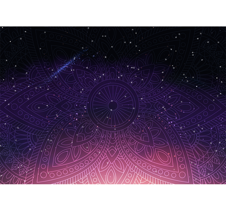 μποέμ τοιχογραφία μάνταλα νέον - TenStickers