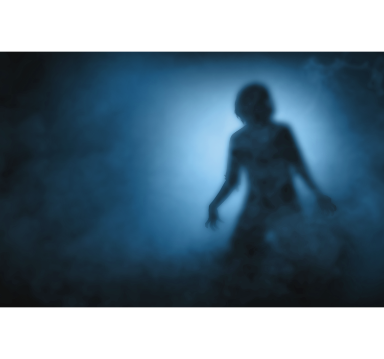 τοιχογραφία σιλουέτα ζόμπι - TenStickers