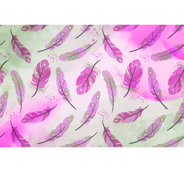 Boho φτερά zen τοίχου τοιχογραφία - TenStickers