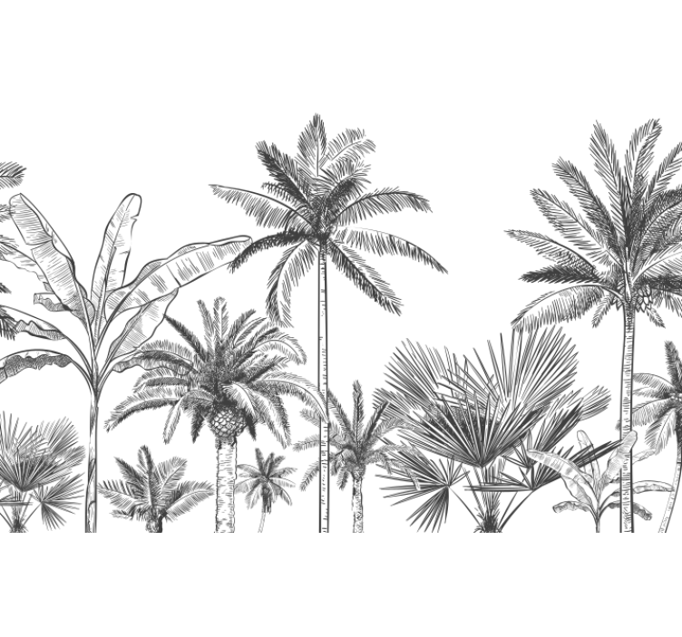 ταπετσαρία τοιχου τοιχογραφία της ζούγκλας - TenStickers