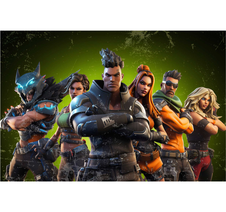 κρεβατοκάμαρα εφήβων Τοιχογραφία τοίχου Ηρωικοί χαρακτήρες - TenStickers